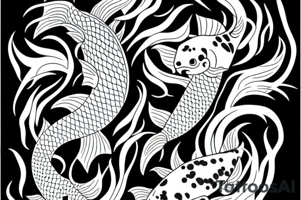 koi fish tattoo idea