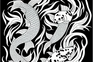 koi fish tattoo idea