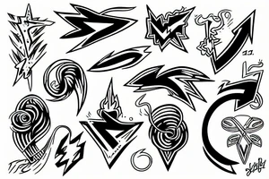 lighting bolt tattoo idea
