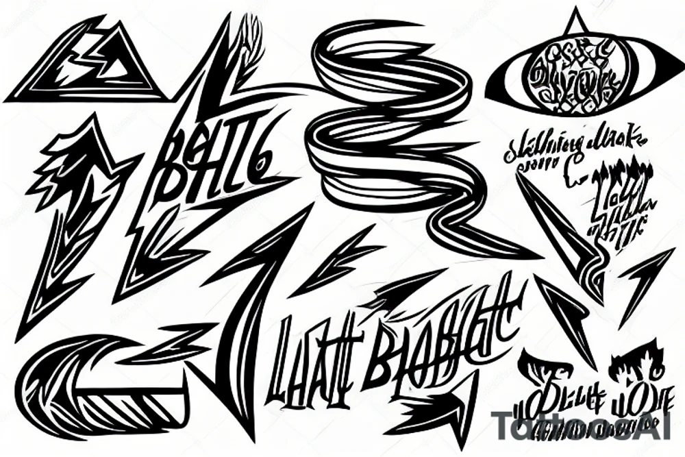 lighting bolt tattoo idea