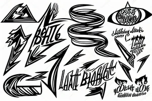 lighting bolt tattoo idea