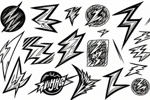 lightning bolt tattoo idea