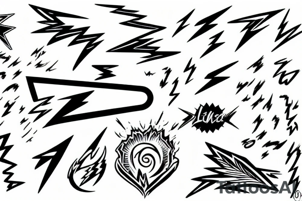 lightning bolt tattoo idea