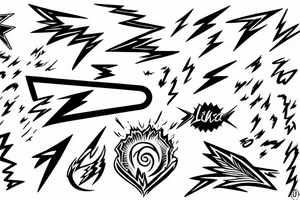 lightning bolt tattoo idea