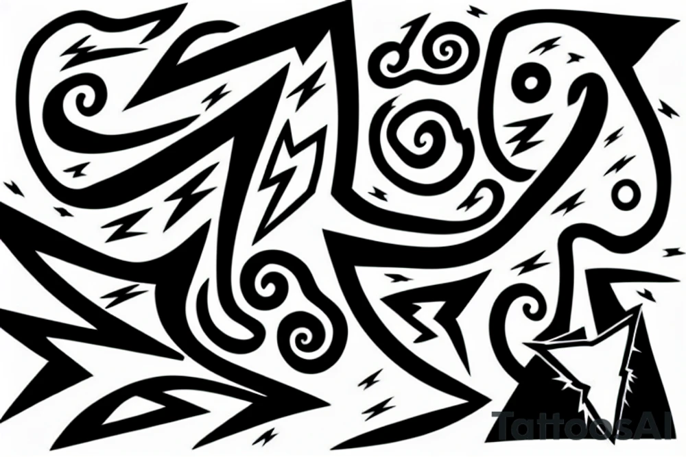 lightning bolt tattoo idea