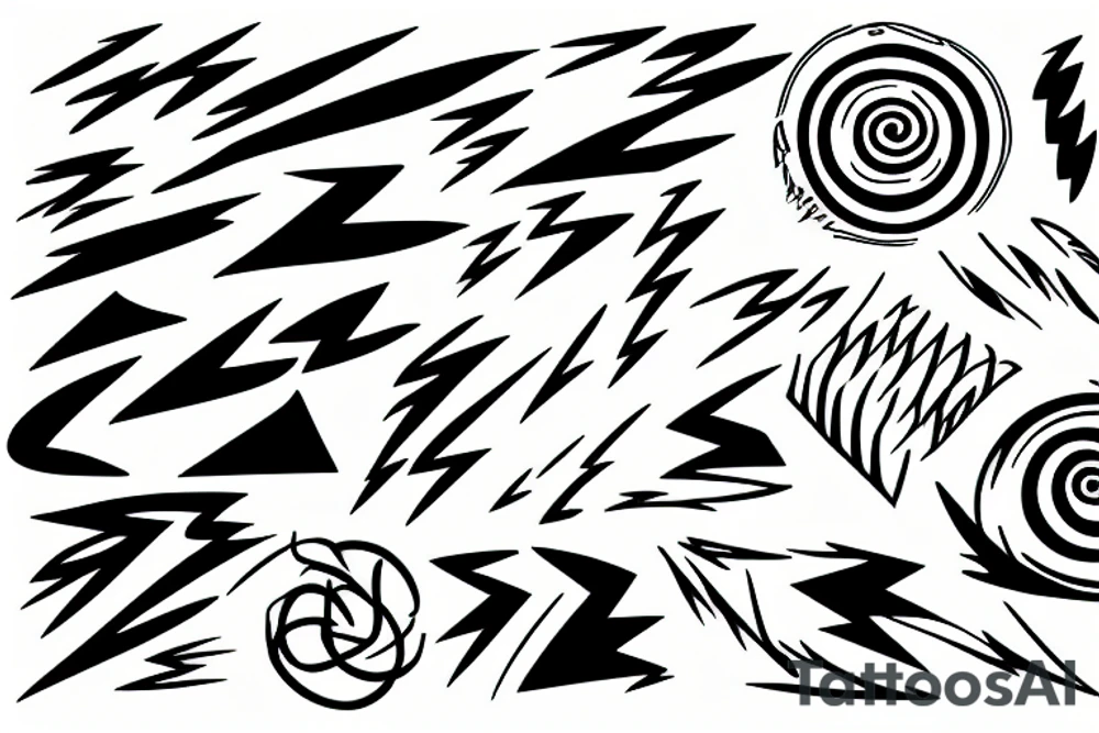 lightning bolt tattoo idea