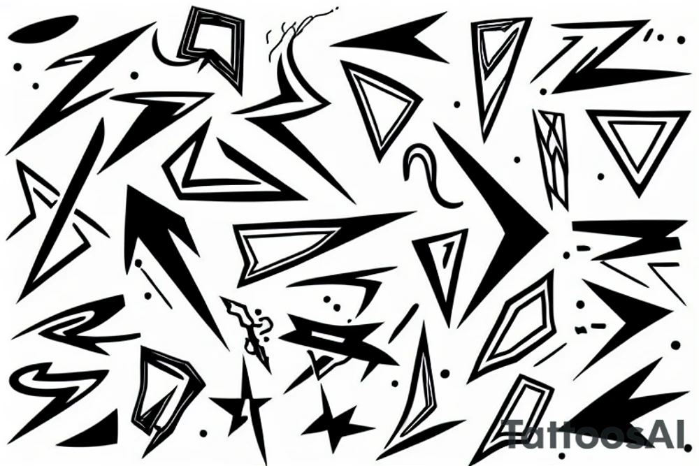 lightning bolt tattoo idea