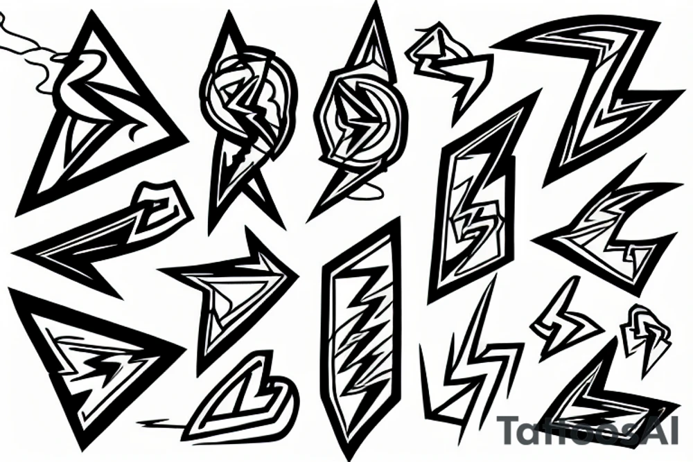 lightning bolt tattoo idea