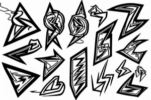 lightning bolt tattoo idea