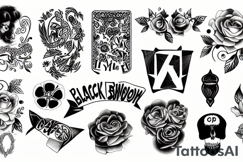 black car tattoo idea