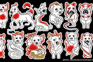 Chinese fu dog tattoo idea