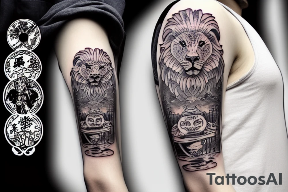 Imperial Lion tattoo idea