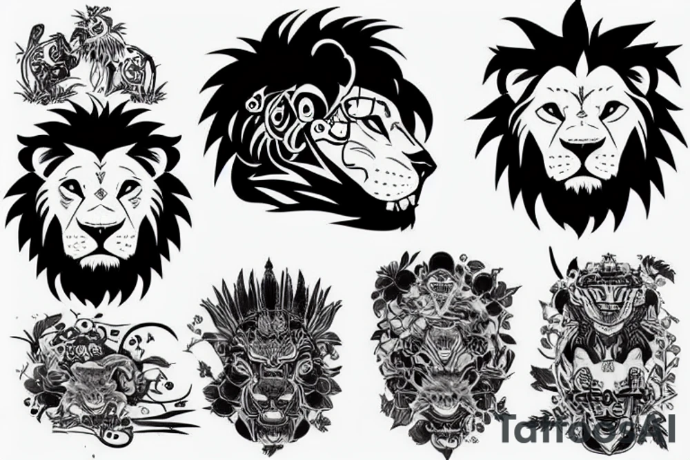 Imperial Lion tattoo idea