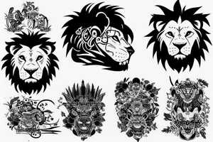 Imperial Lion tattoo idea