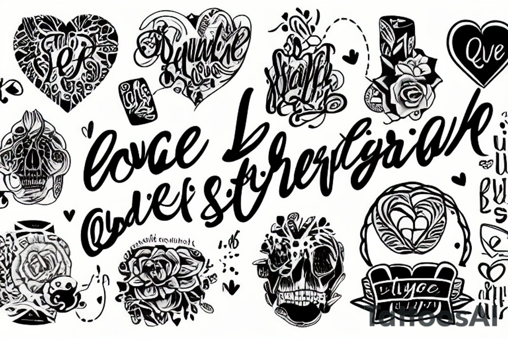 language dutch ,love  stay strong quoate tattoo idea