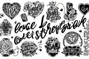 language dutch ,love  stay strong quoate tattoo idea