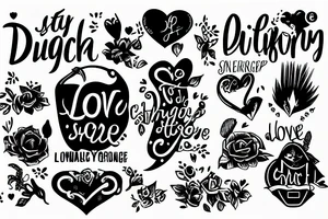 language dutch ,love  stay strong quoate tattoo idea
