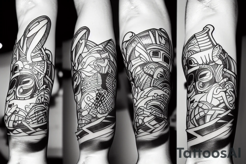 football kick tattoo idea
