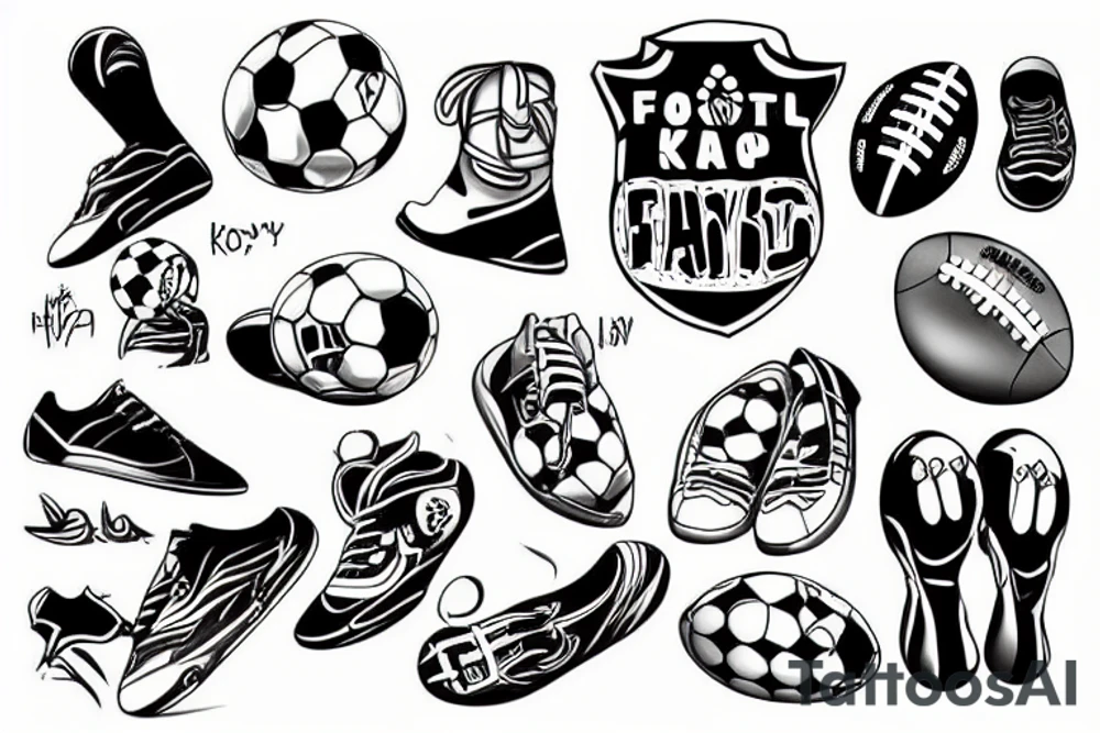 football kick tattoo idea