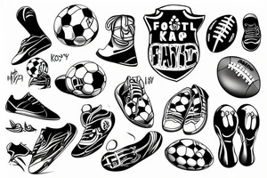 football kick tattoo idea