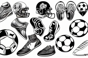 football kick tattoo idea