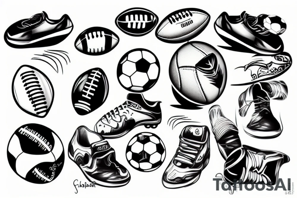 football kick tattoo idea