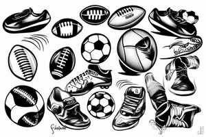 football kick tattoo idea