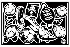 football kick tattoo idea