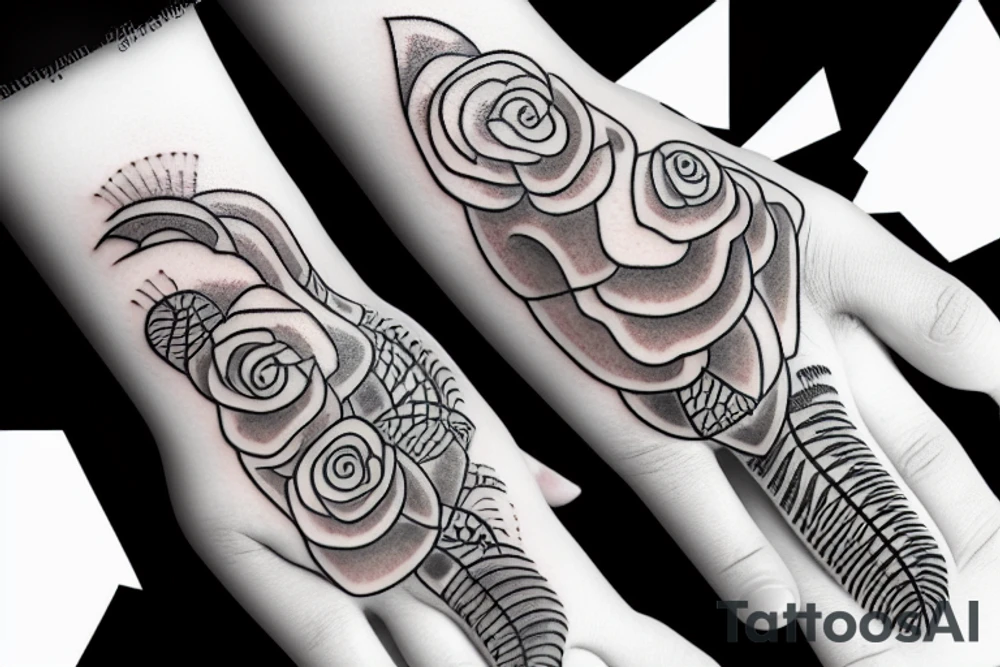 Hand in hand tattoo idea