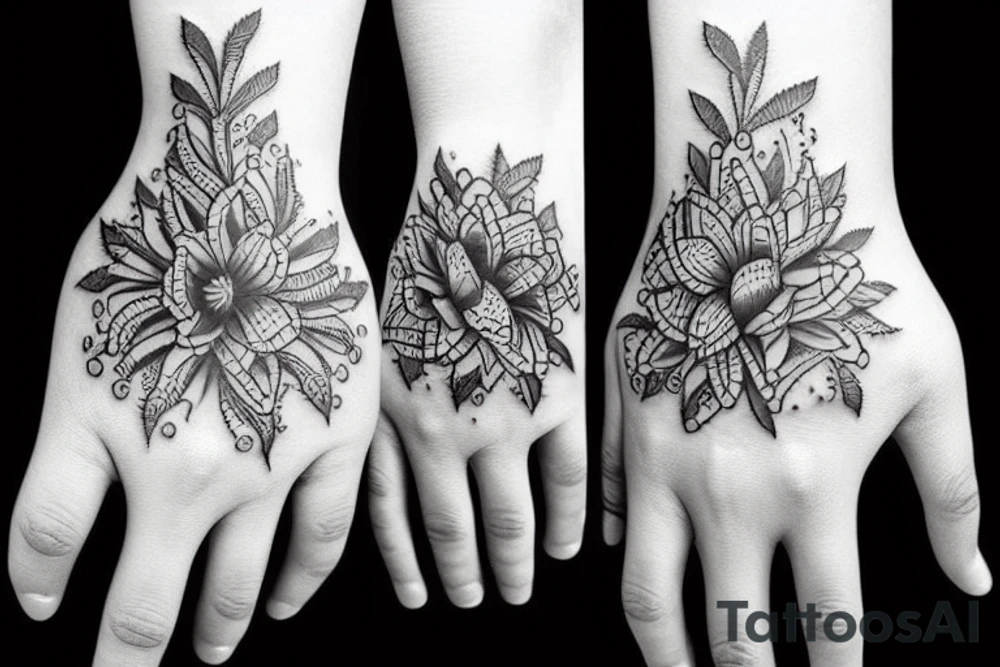 Hand in hand tattoo idea