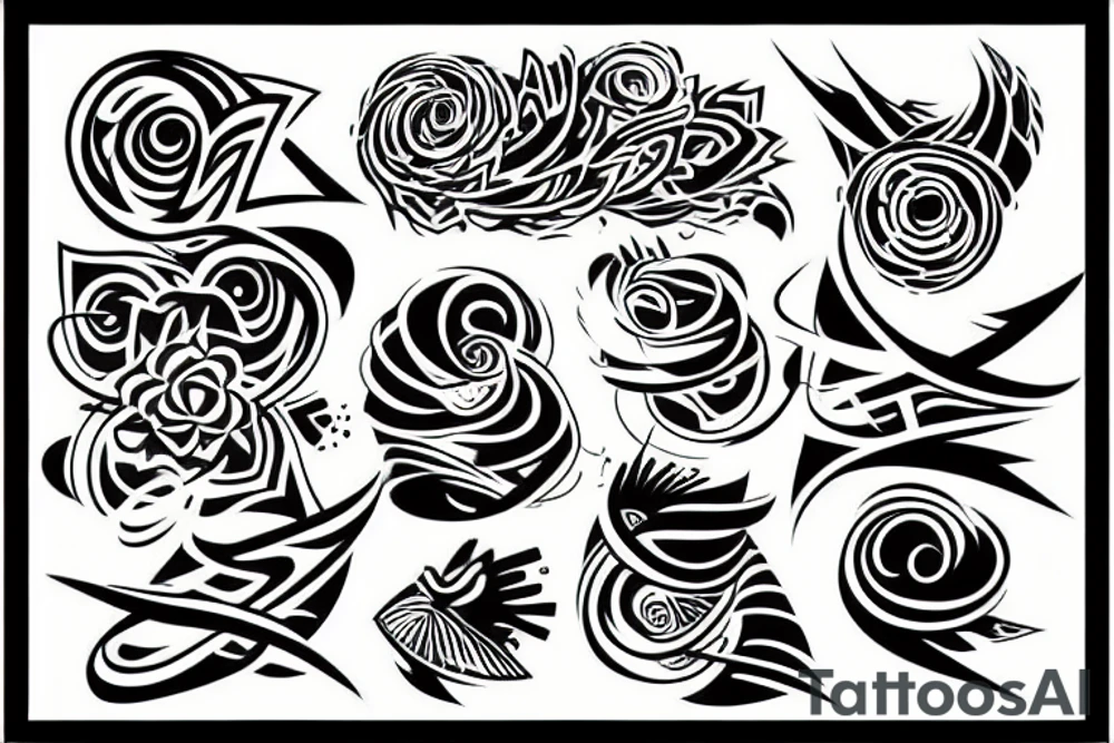 Abstract design tattoo idea