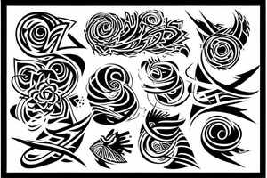 Abstract design tattoo idea