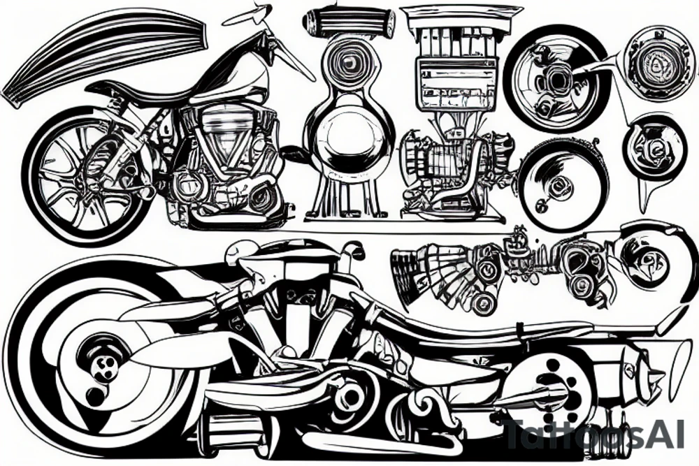 Aircraft engine tattoo idea