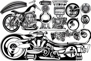Aircraft engine tattoo idea