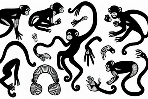 sapiens monkey tattoo idea