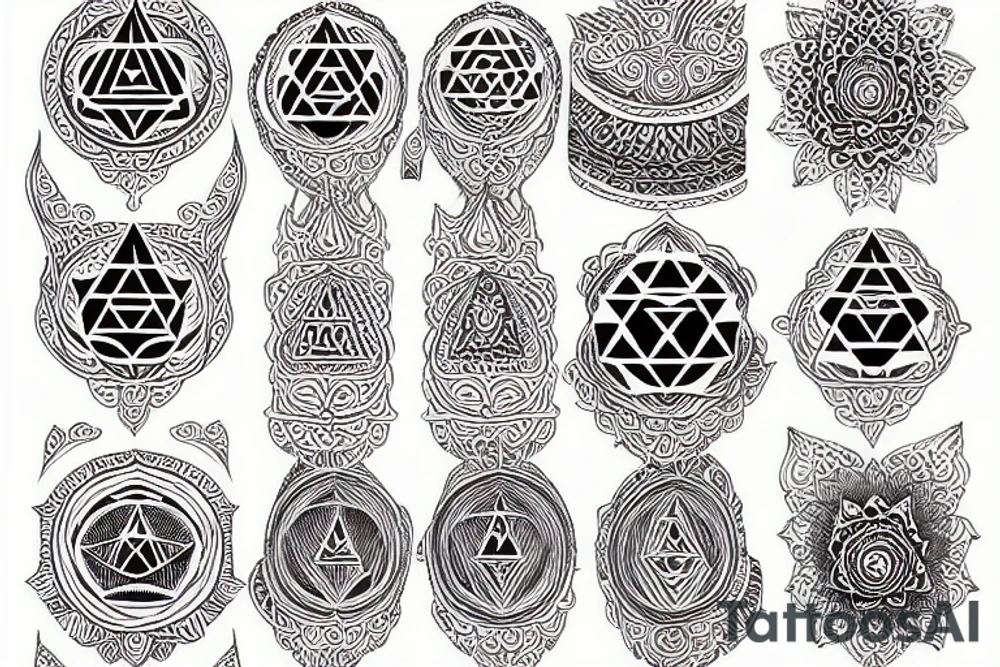 kali yantra tattoo idea