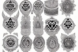 kali yantra tattoo idea