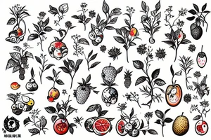 Fruit Plants tattoo idea
