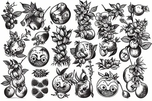 Fruit Plants tattoo idea