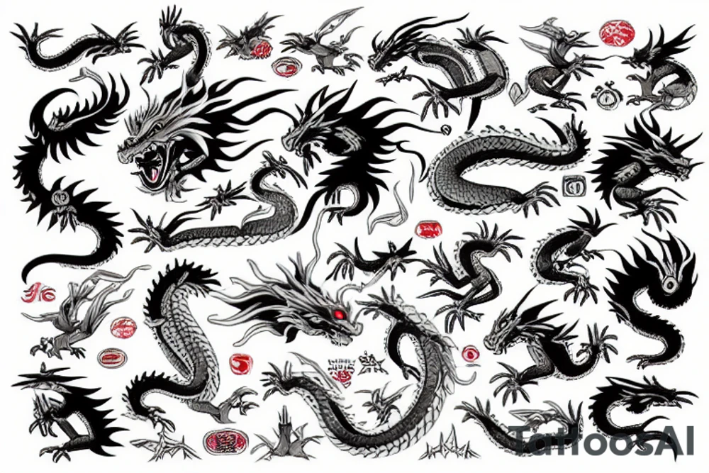 Japoneses dragon tattoo idea