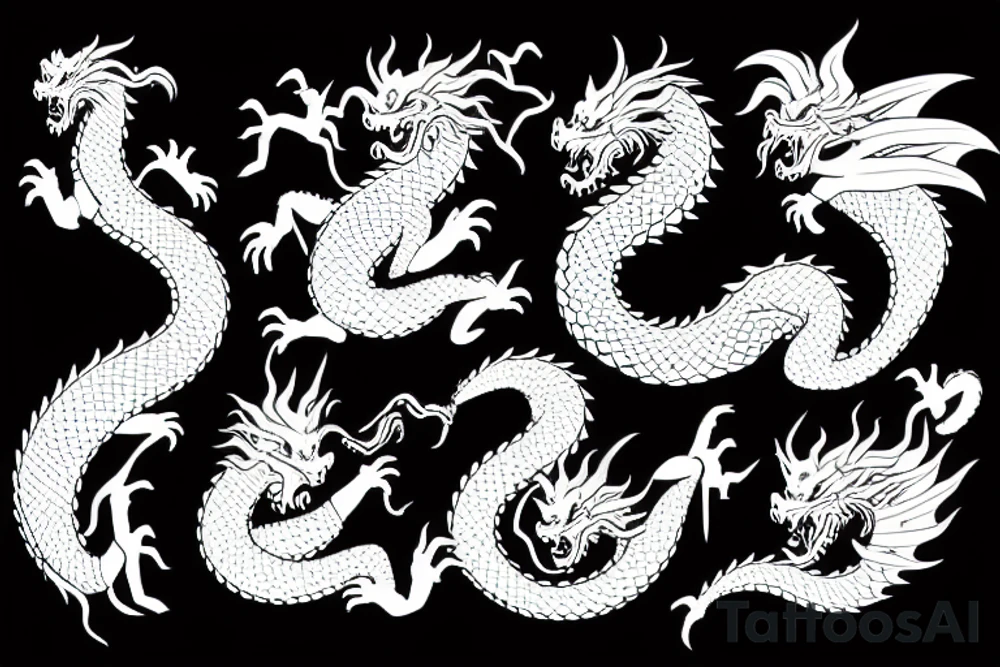 Japonese dragon tattoo idea