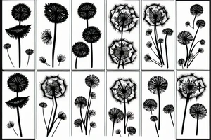 Dandelion flower tattoo idea