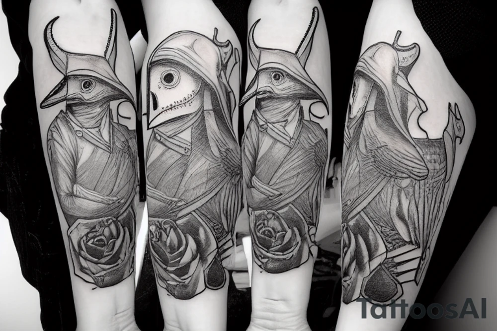 plague doctor tattoo idea