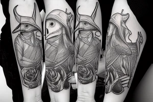 plague doctor tattoo idea