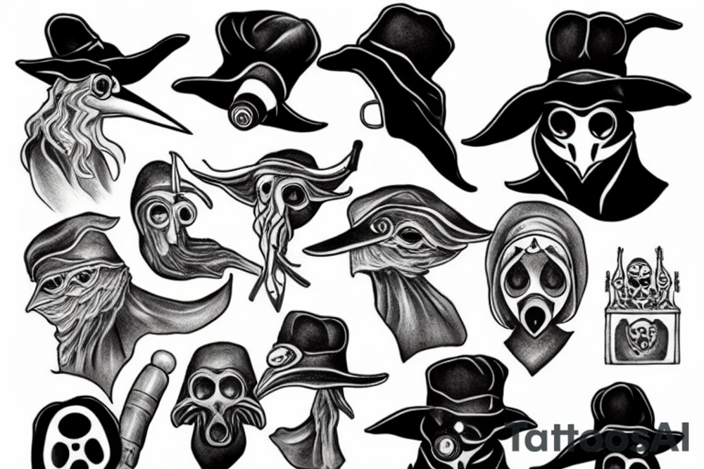 plague doctor tattoo idea