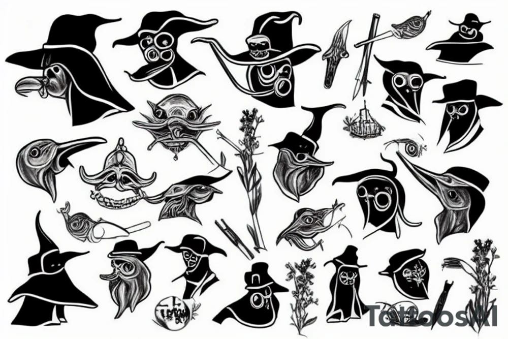 plague doctor tattoo idea