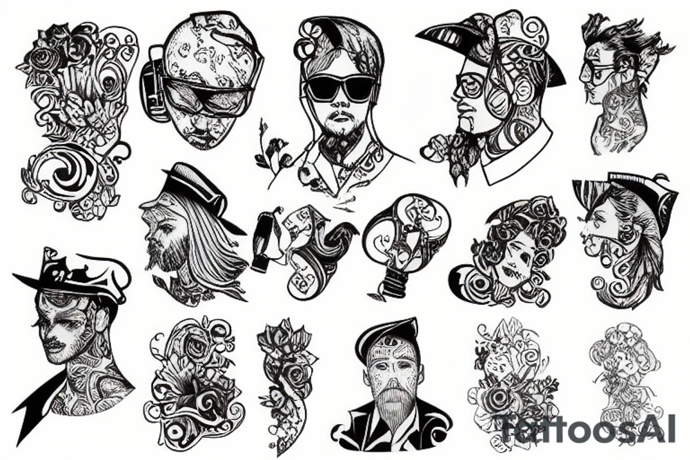 Gay dj tattoo idea