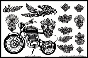 royal enfield tattoo idea