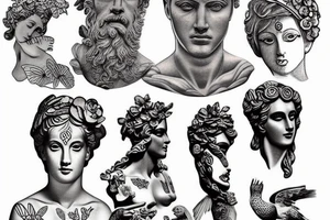 Greek statue tattoo idea