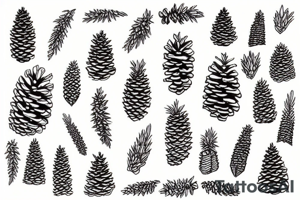Pinecone tattoo idea